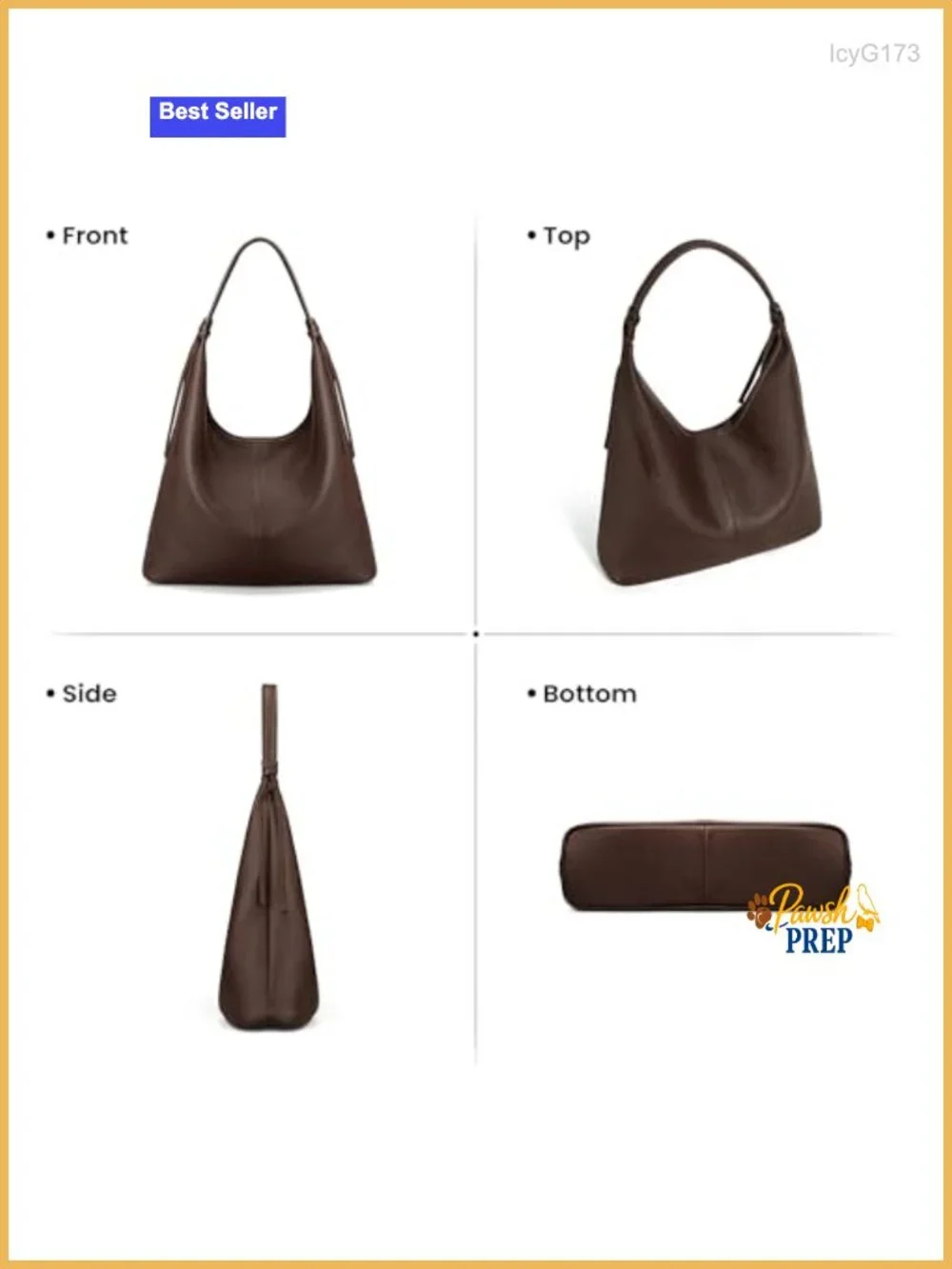 Genuine Leather Slouchy Hobo Bag Purse for Women Tassel Magnetic Closure
